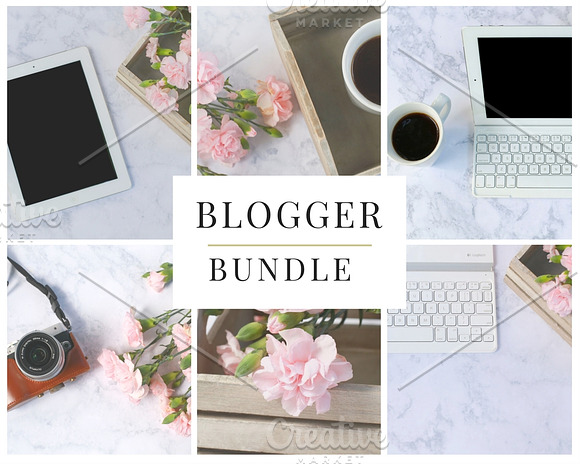 Pretty Photo Bundle for Bloggers in Mobile & Web Mockups - product preview 2