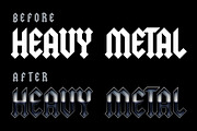 Heavy Metal layer styles