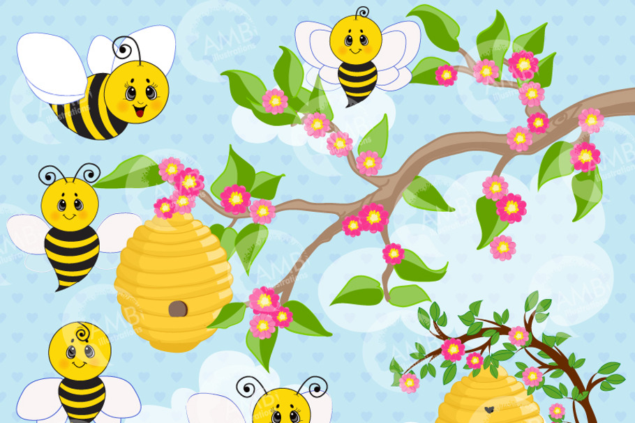 Bumble Bee Clipart, 1053