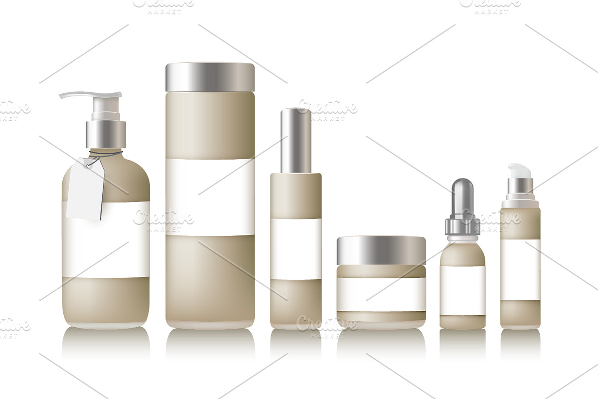 Cosmetic packaging vector mockup in Product Mockups - product preview 8