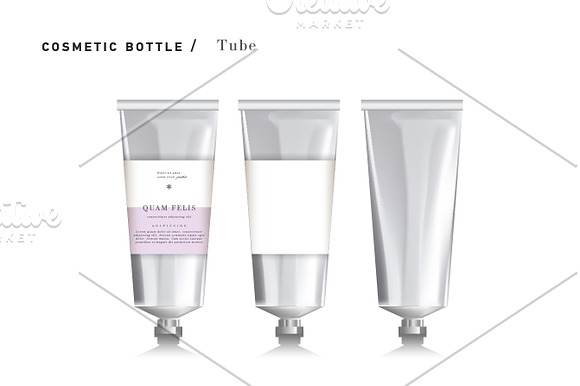 Cosmetic packaging vector mockup in Product Mockups - product preview 3