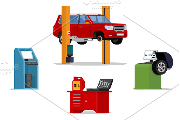 Car service concept in Illustrations - product preview 1