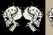 doodle skulls