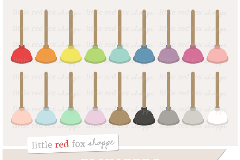 Plunger Clipart in Illustrations - product preview 8