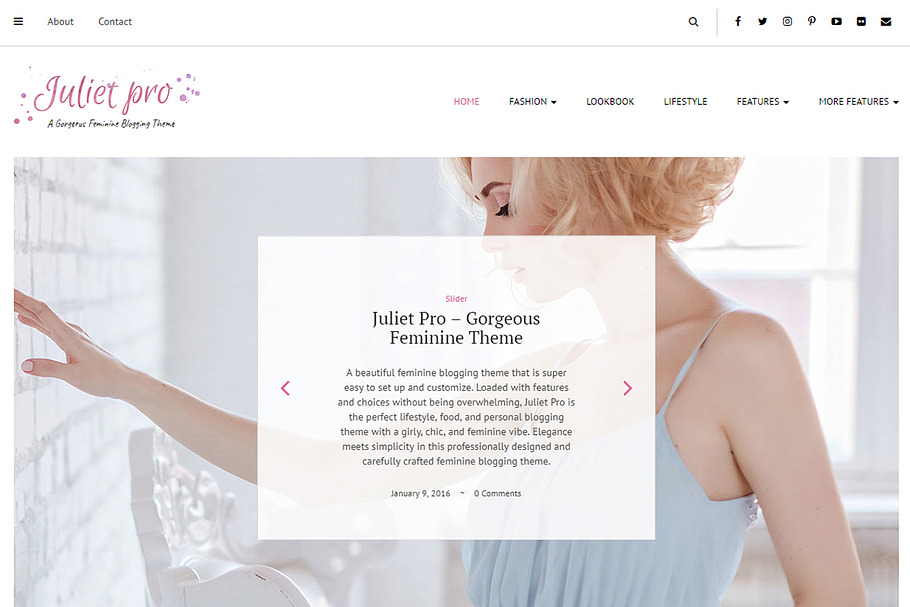 Juliet Pro - Gorgeous Personal Blog in WordPress Blog Themes - product preview 8