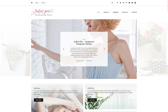 Juliet Pro - Gorgeous Personal Blog in WordPress Blog Themes - product preview 1