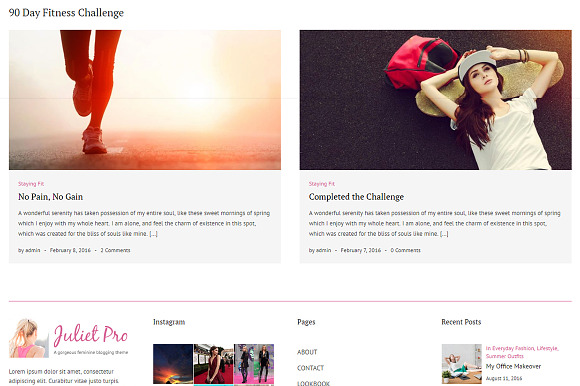 Juliet Pro - Gorgeous Personal Blog in WordPress Blog Themes - product preview 6
