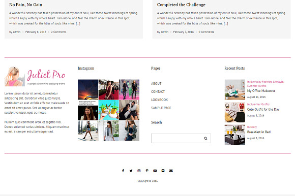 Juliet Pro - Gorgeous Personal Blog in WordPress Blog Themes - product preview 7