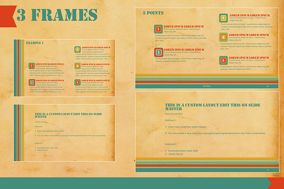 Retro Lights Strategic Business PP in PowerPoint Templates - product preview 8