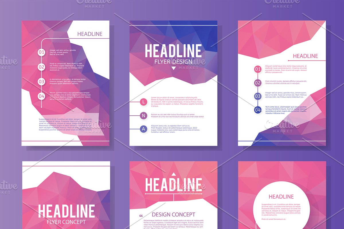 Abstract brochure design vector in Illustrations - product preview 8