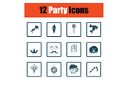 Set of celebration icons
