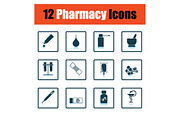 Set of pharmacy icons
