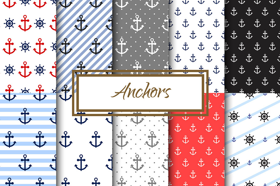 Nautical Anchors Seamless Pack