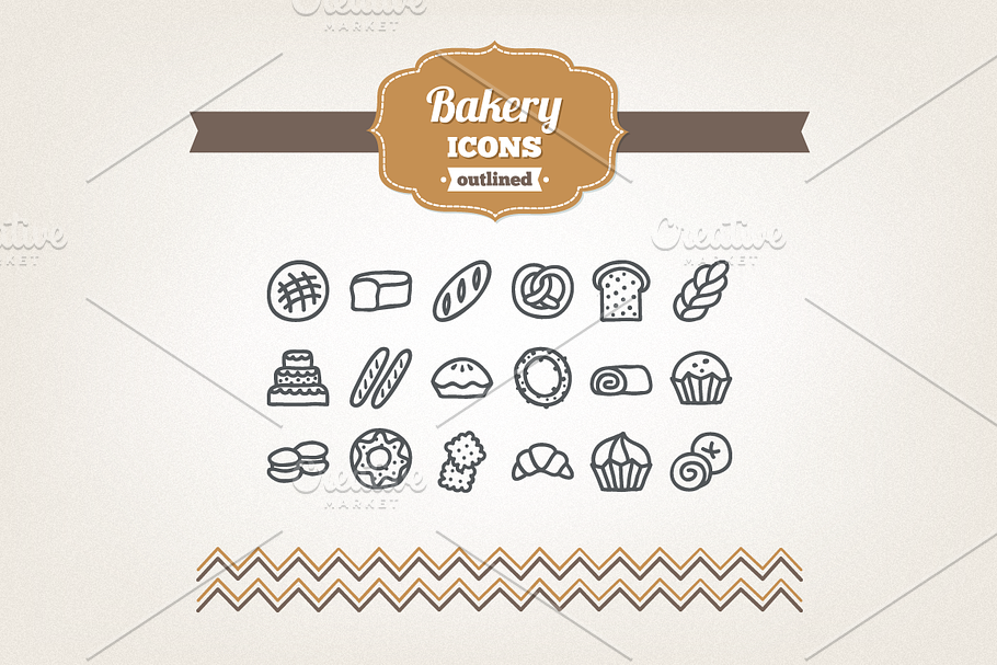 Hand drawn bakery icons in Hand Drawn Icons - product preview 8