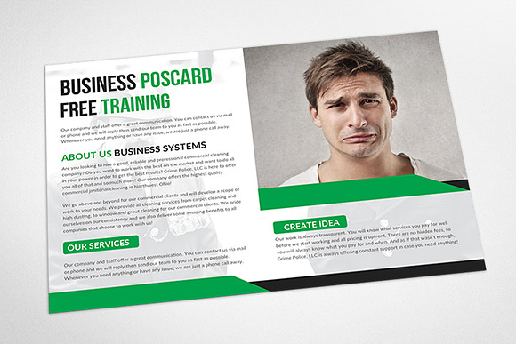 Corporate Post Card in Postcard Templates - product preview 2
