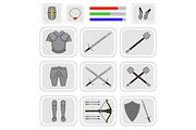 Game inventory. Vector