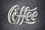 Coffee. Hand-drawn lettering