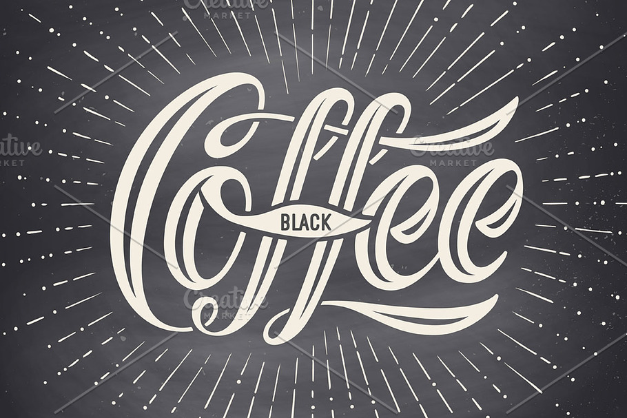 Coffee. Hand-drawn lettering in Illustrations - product preview 8