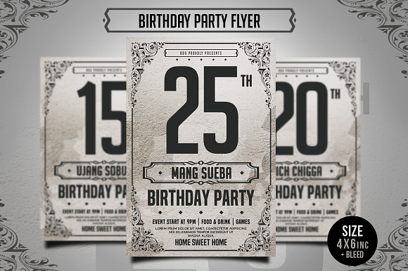 Birthday Flyer Template in Flyer Templates - product preview 2