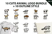 Cute Animal Logo Bundle Vol 3