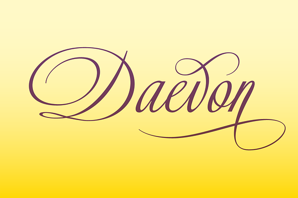 Daevon in Script Fonts - product preview 4