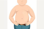 Abdomen fat, overweight