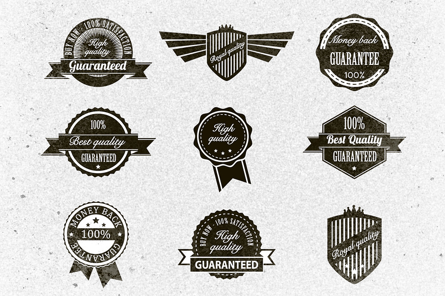 Retro Badges Vector Pack 2 in Objects - product preview 8