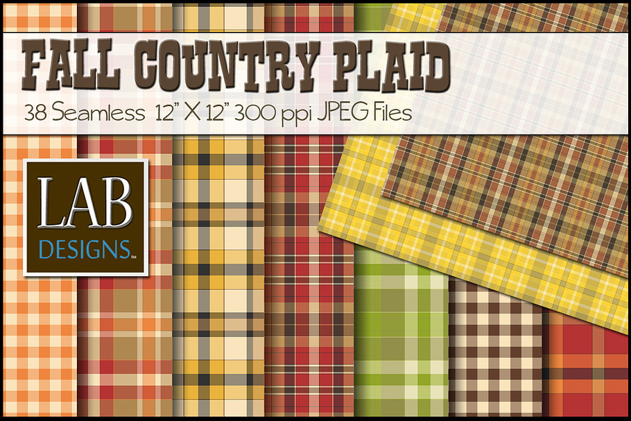 38 Fall Country Plaid Textures in Textures - product preview 8