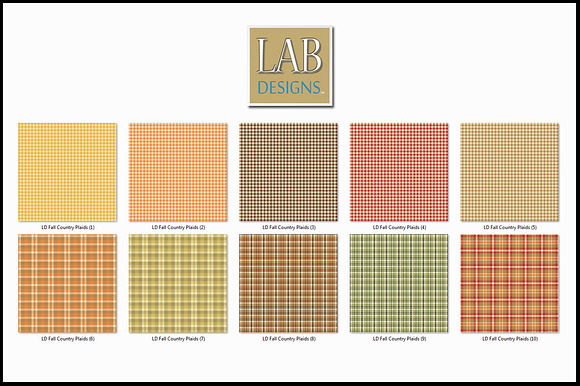 38 Fall Country Plaid Textures in Textures - product preview 1