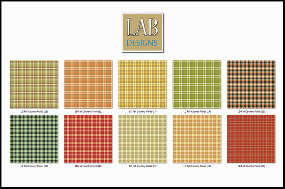 38 Fall Country Plaid Textures in Textures - product preview 2
