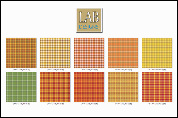 38 Fall Country Plaid Textures in Textures - product preview 3