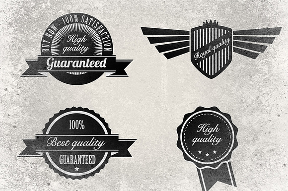 Retro Badges Vector Pack 2 in Objects - product preview 1