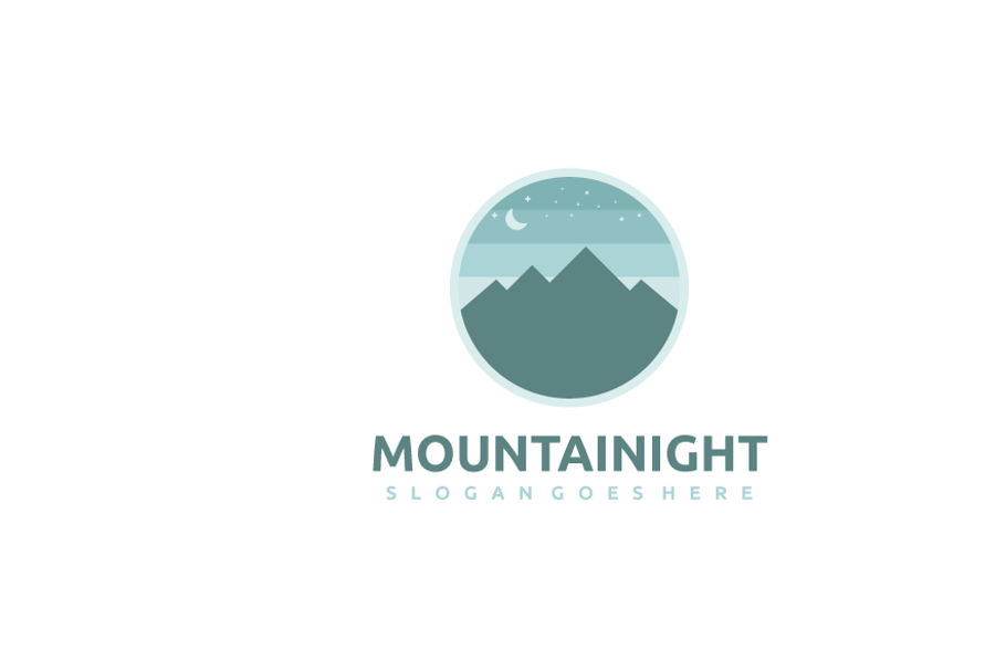Mountain Night Logo in Logo Templates - product preview 8