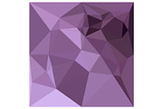 African Violet Abstract Low Polygon 
