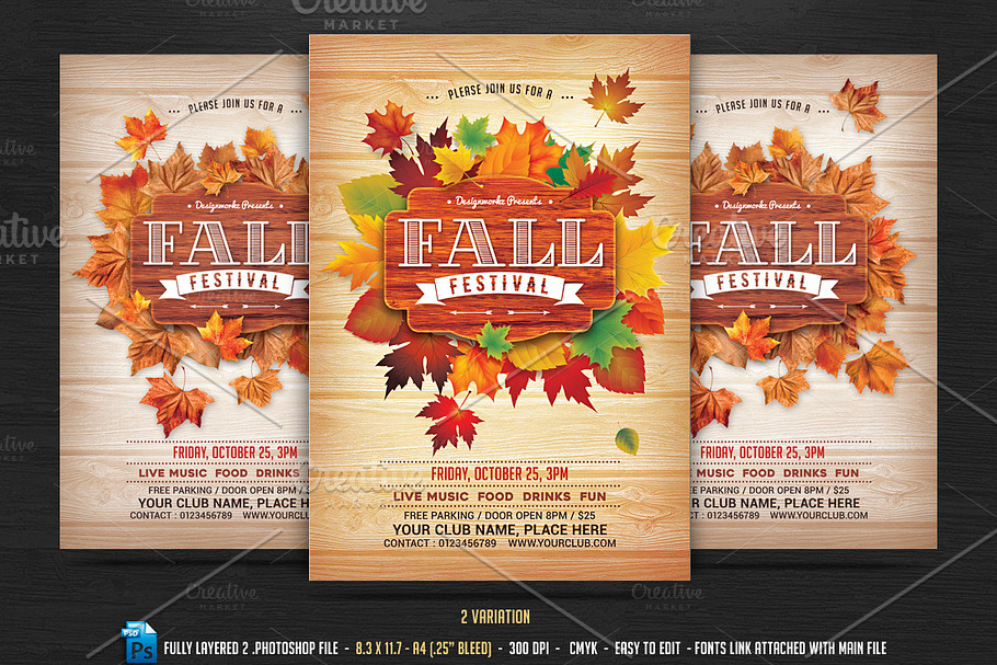 Fall Autumn Festival Flyer