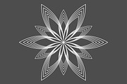 Geometric logo flower