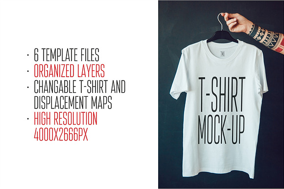 T-Shirt Mock-Up in Product Mockups - product preview 3