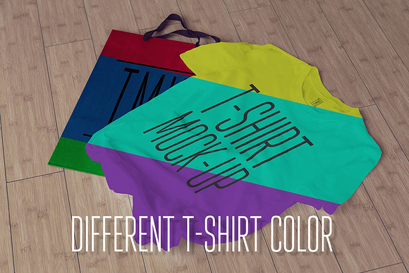 T-Shirt Mock-Up in Product Mockups - product preview 4