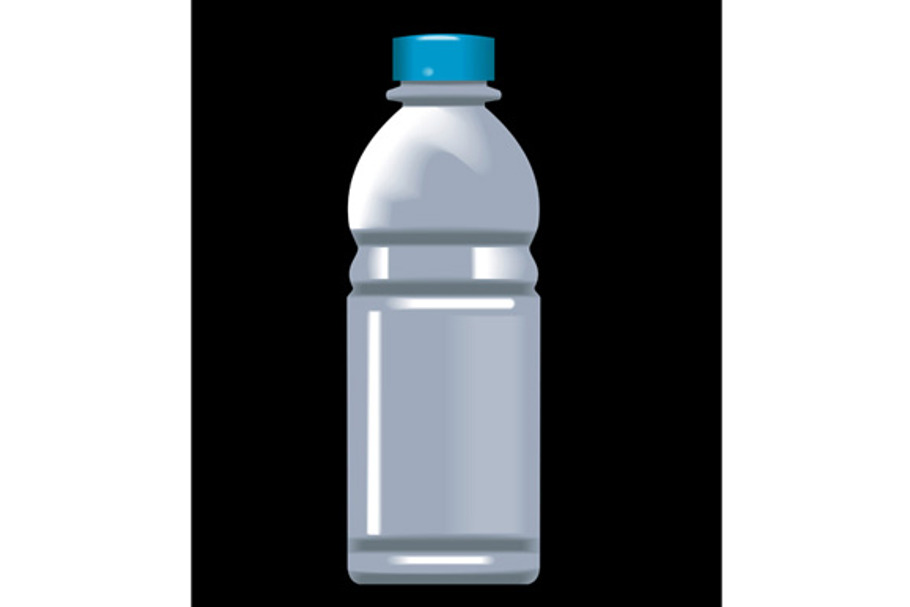 Plastic Water Bottle Container in Illustrations - product preview 8