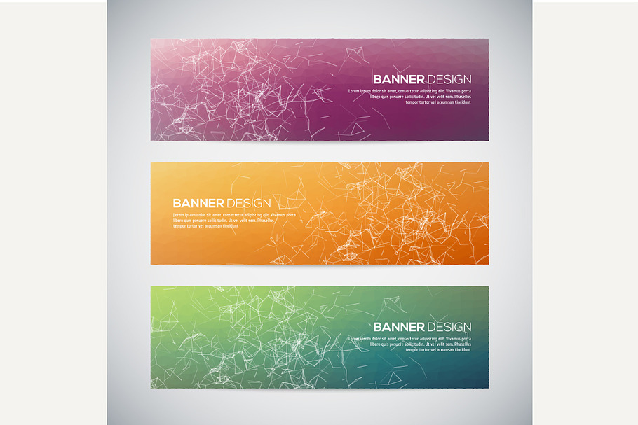 Banners with abstract background in Illustrations - product preview 8