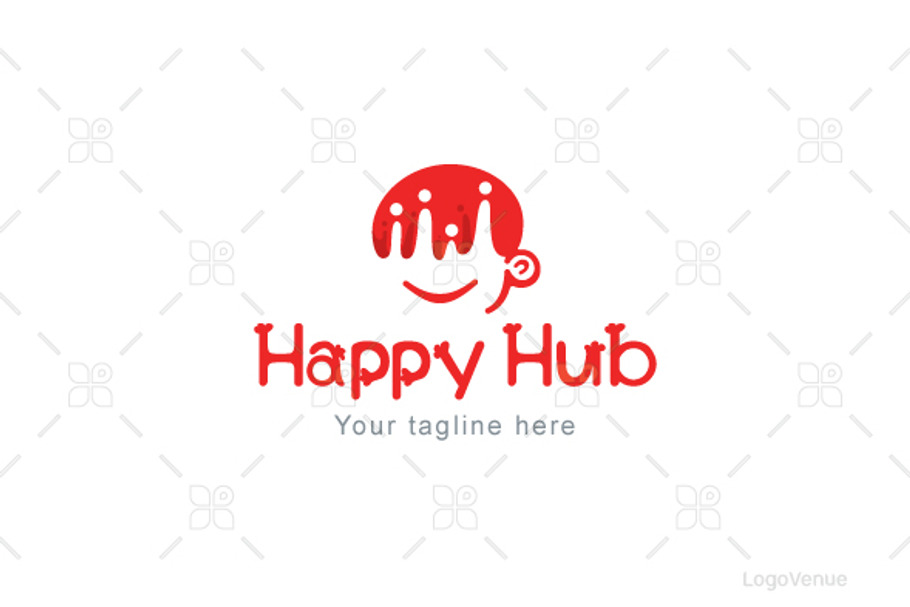 Happy Hub -  Community Club Logo in Logo Templates - product preview 8