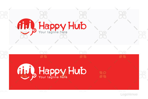 Happy Hub -  Community Club Logo in Logo Templates - product preview 1