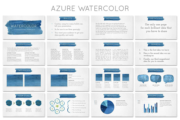 Watercolor Powerpoint Template in PowerPoint Templates - product preview 1