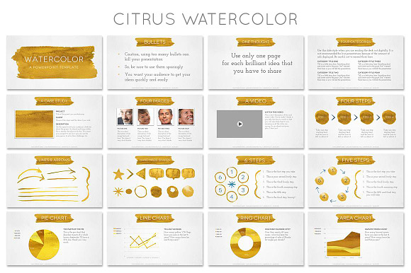 Watercolor Powerpoint Template in PowerPoint Templates - product preview 3
