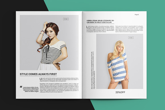 Fashion Lookbook Template-V585 in Brochure Templates - product preview 5