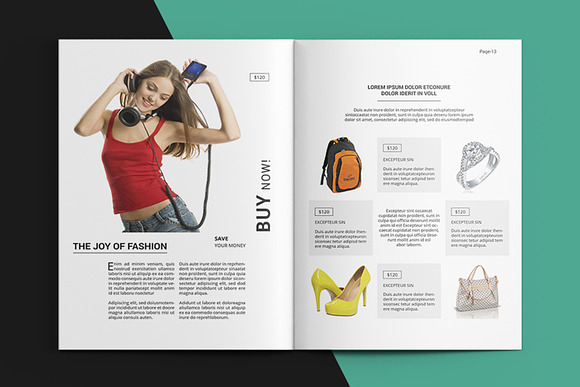 Fashion Lookbook Template-V585 in Brochure Templates - product preview 11