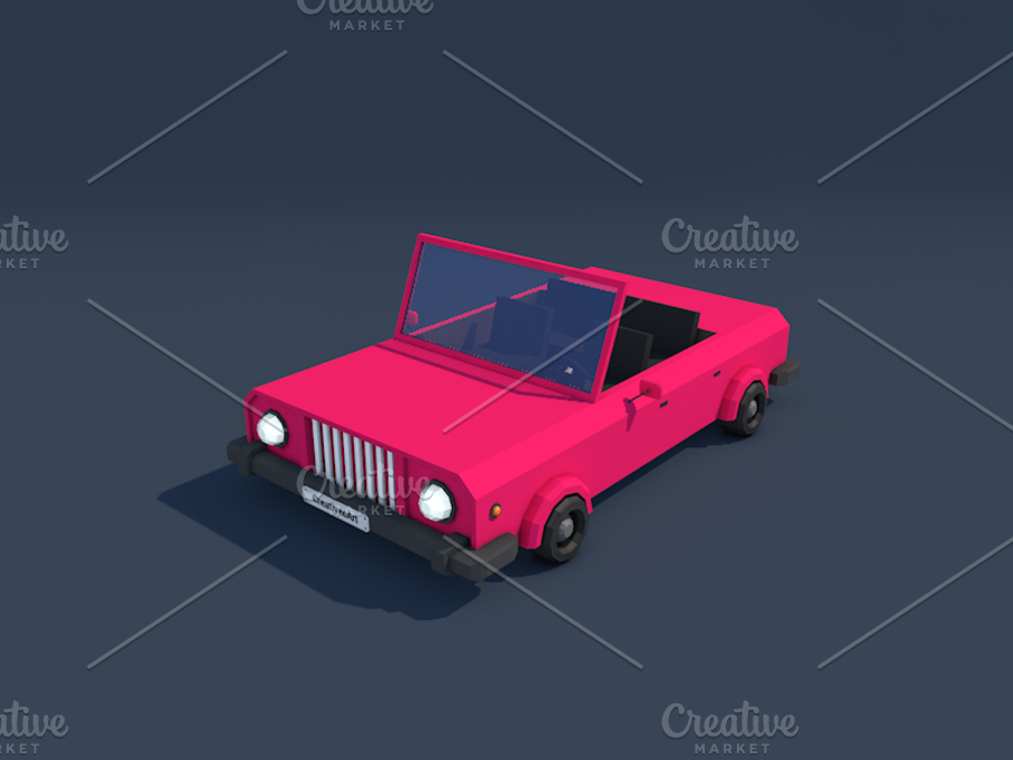 Ultimate Low Poly City Cars Pack in Vehicles - product preview 7