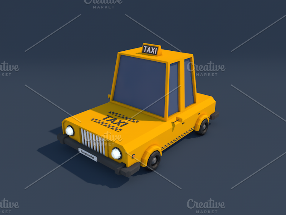 Ultimate Low Poly City Cars Pack in Vehicles - product preview 39