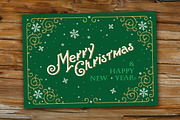 Merry Christmas Greetings Card.