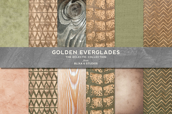 36 Primeval Gold & Textures in Patterns - product preview 1